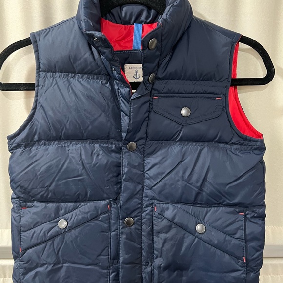 Lands' End Kids Navy Puffer Vest - Picture 2 of 5